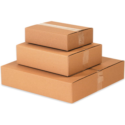 Corrugated Boxes Kraft 13 1/4 x 10 1/4 x 9 25/Bundle 